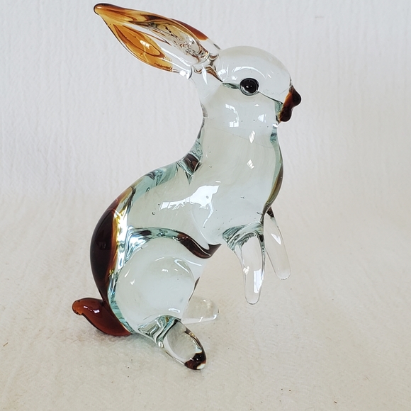Vintage Other - Vintage Blown Glass Rabbit